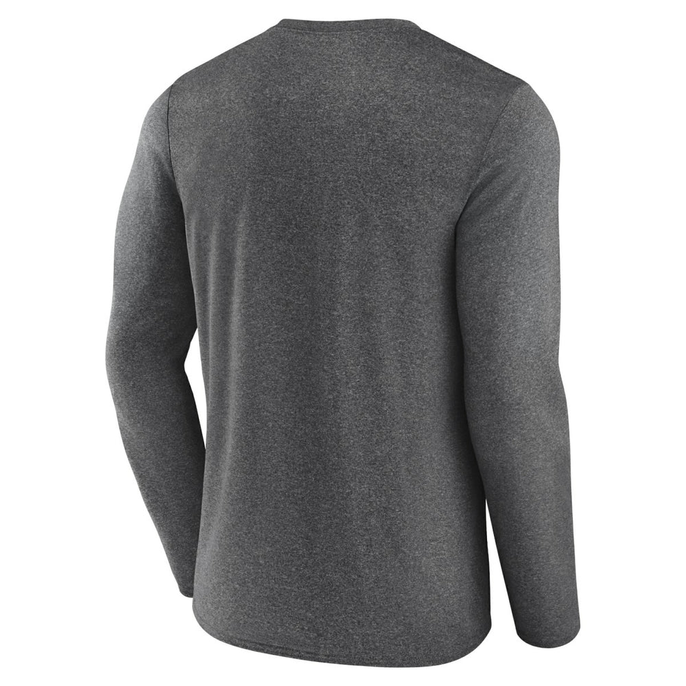Utah Jazz Where Legends Play Iconic Practice Long Sleeve T-Shirt Heather Charcoal