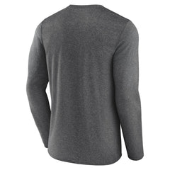 Utah Jazz Where Legends Play Iconic Practice Long Sleeve T-Shirt Heather Charcoal