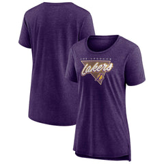 Los Angeles Lakers Women's True Classics Tri-Blend T-Shirt Heathered Purple