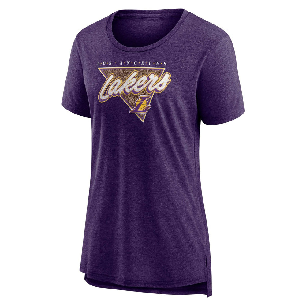 Los Angeles Lakers Women's True Classics Tri-Blend T-Shirt Heathered Purple