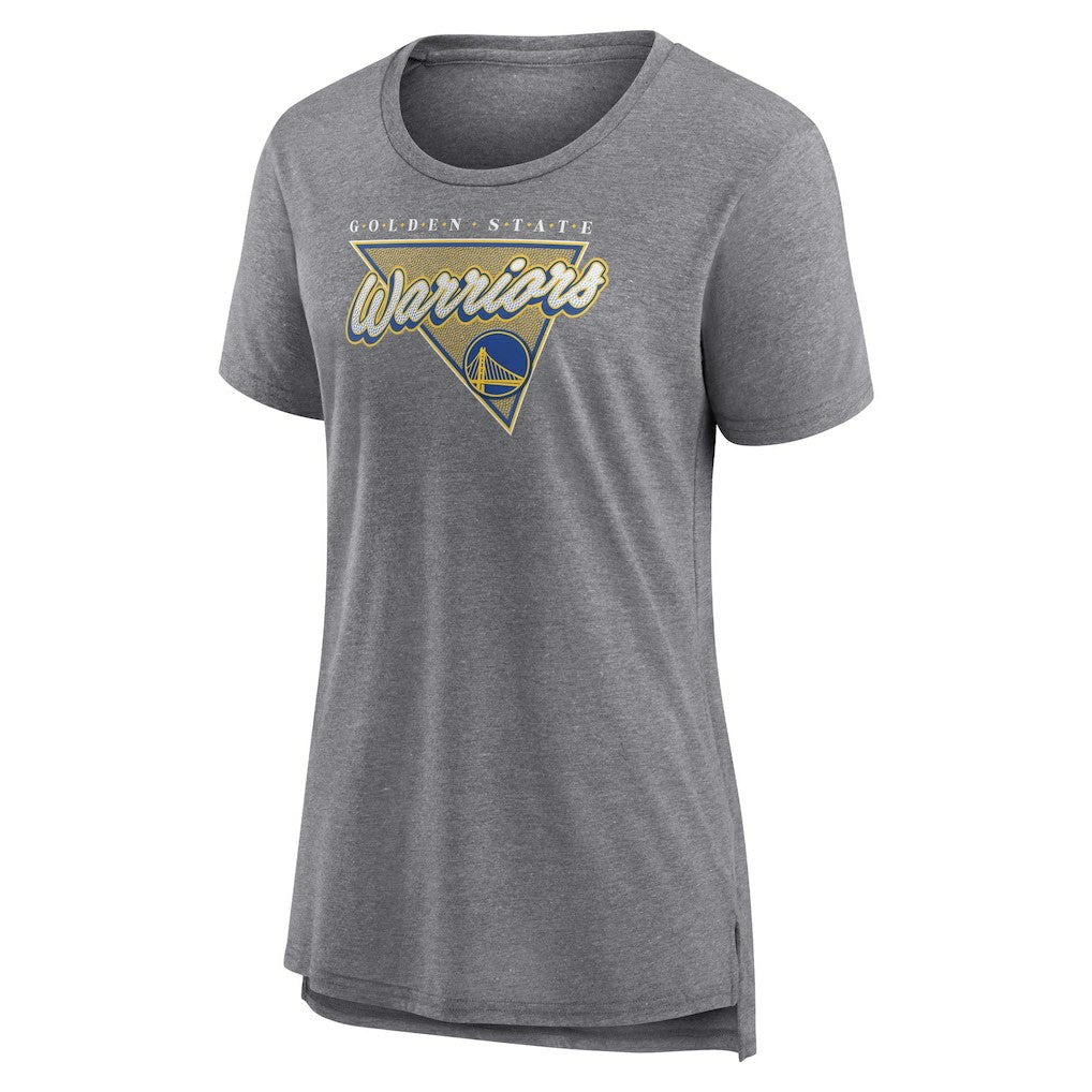 Golden State Warriors Women's True Classics Tri-Blend T-Shirt Heathered Gray
