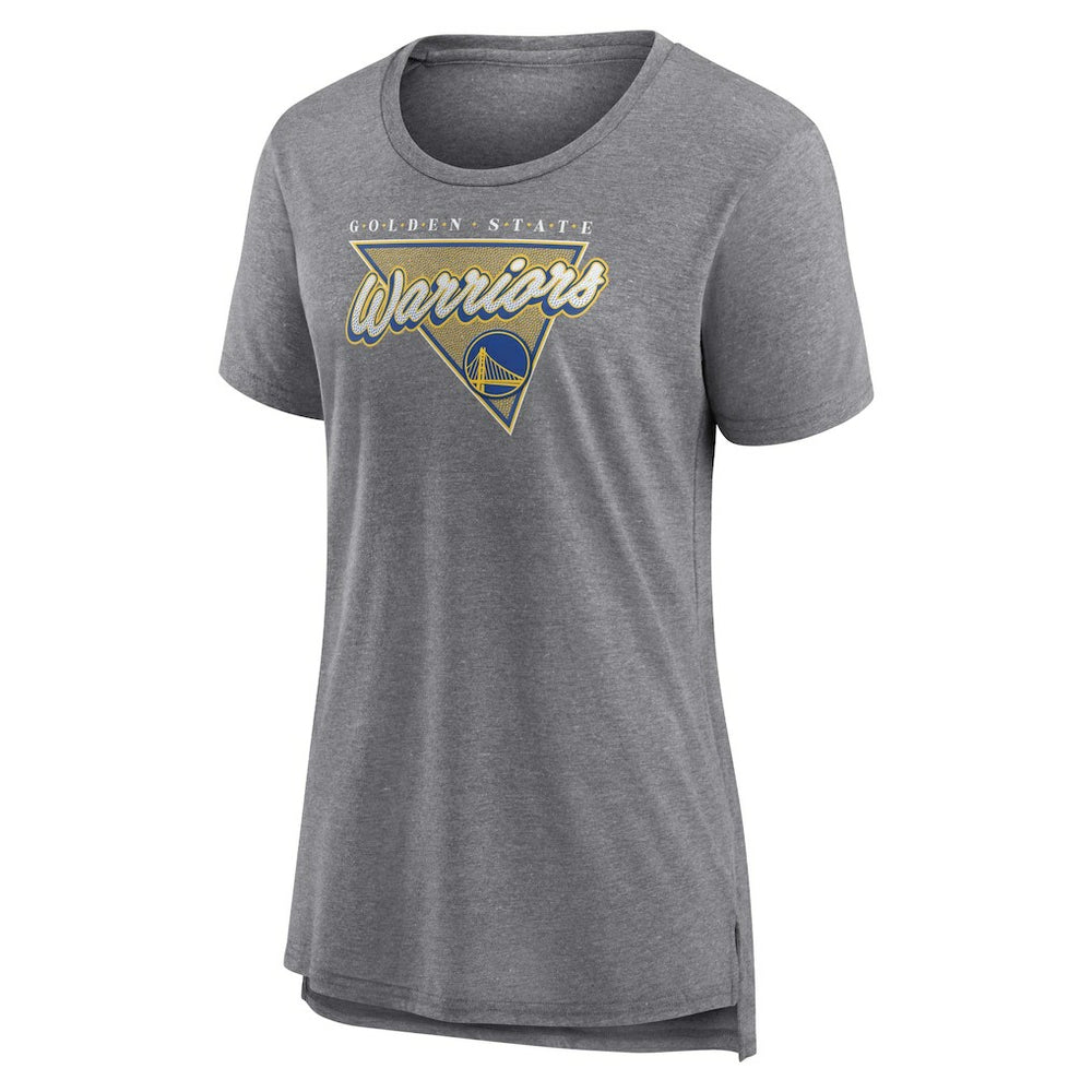 Golden State Warriors Women's True Classics Tri-Blend T-Shirt Heathered Gray
