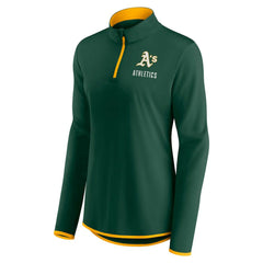 Athletics Fanatics Women's Worth The Drive Quarter-Zip Jacket - Green Jackets