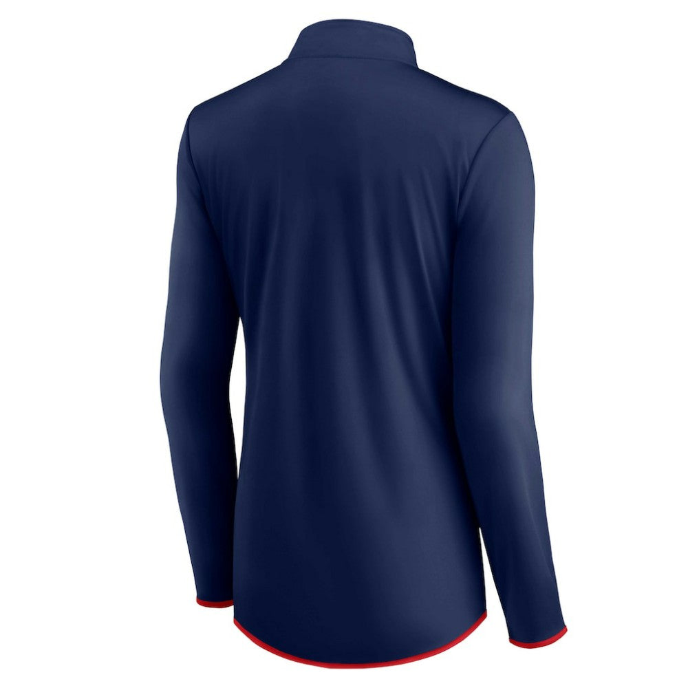 Minnesota Twins Fanatics Women's Worth The Drive Quarter-Zip Jacket - Navy Jackets