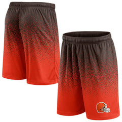 Cleveland Browns Ombre Shorts Brown/Orange