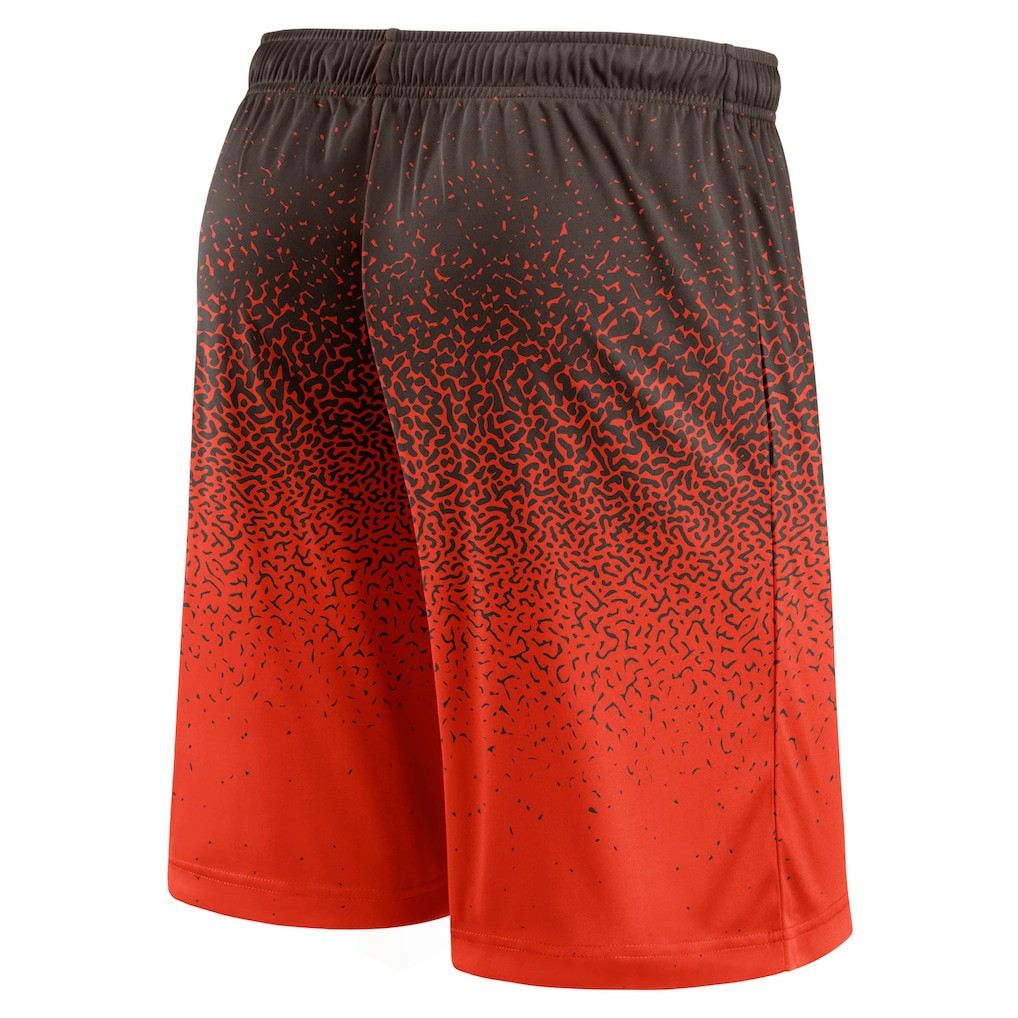 Cleveland Browns Ombre Shorts Brown/Orange