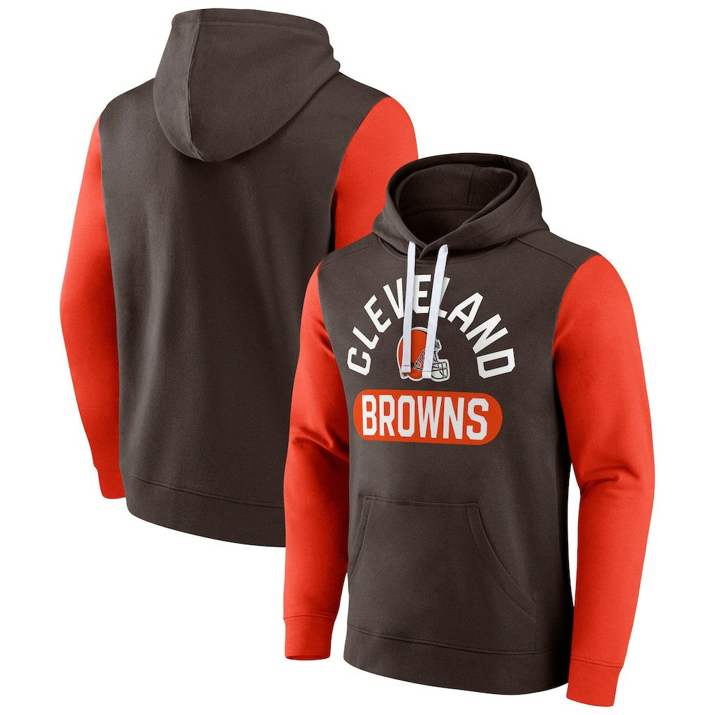 Cleveland Browns Extra Point Pullover Hoodie Brown
