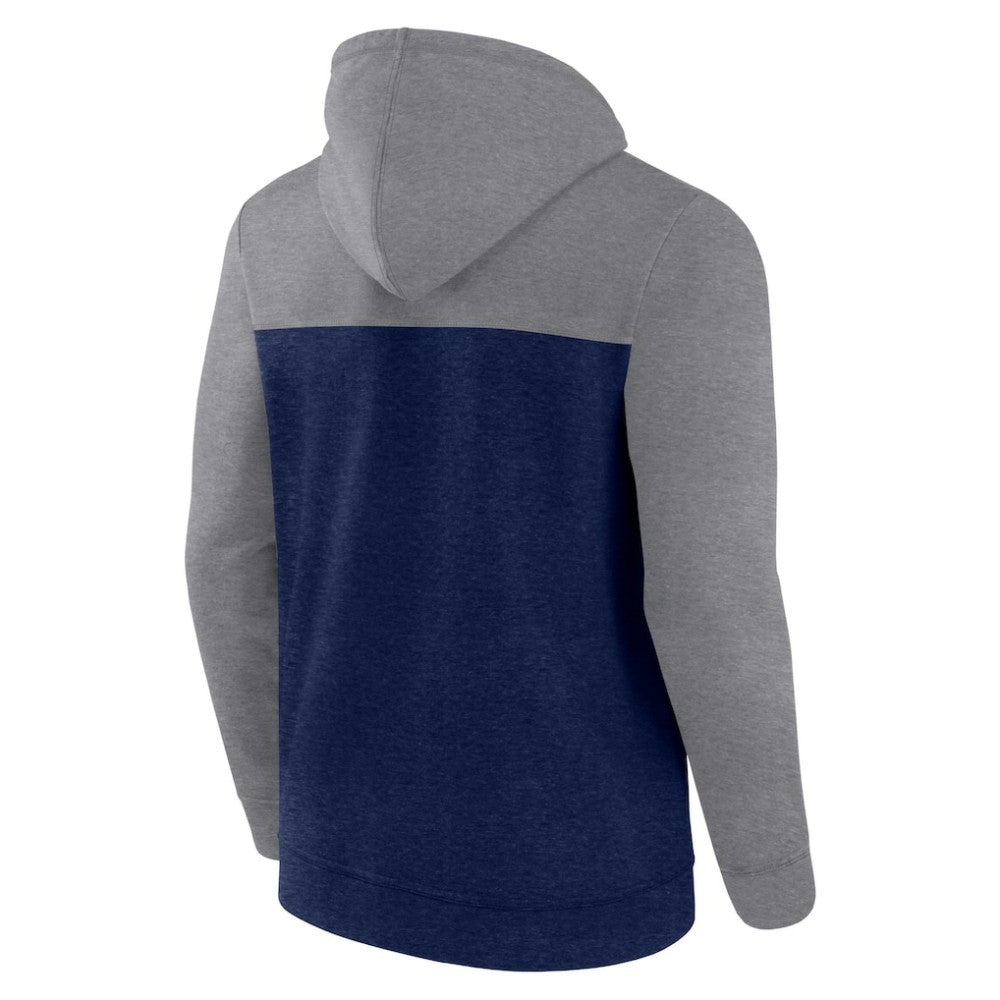 NHL Seattle Kraken Fanatics Down and Distance Full-Zip Hoodie - Heather Deep Sea Blue