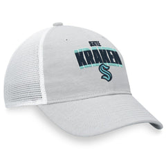 NHL Seattle Kraken Fanatics Team Trucker Snapback Hat - Heather Gray/White