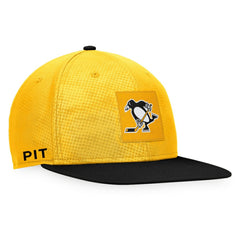 NHL Pittsburgh Penguins Fanatics Authentic Pro Alternate Logo Snapback Hat - Gold/Black