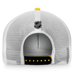 NHL Pittsburgh Penguins Fanatics Authentic Pro Trucker Snapback Hat - Gold/White