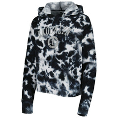 Brooklyn Nets Women's Brushed Cotton Tie-Dye Pullover Hoodie Black