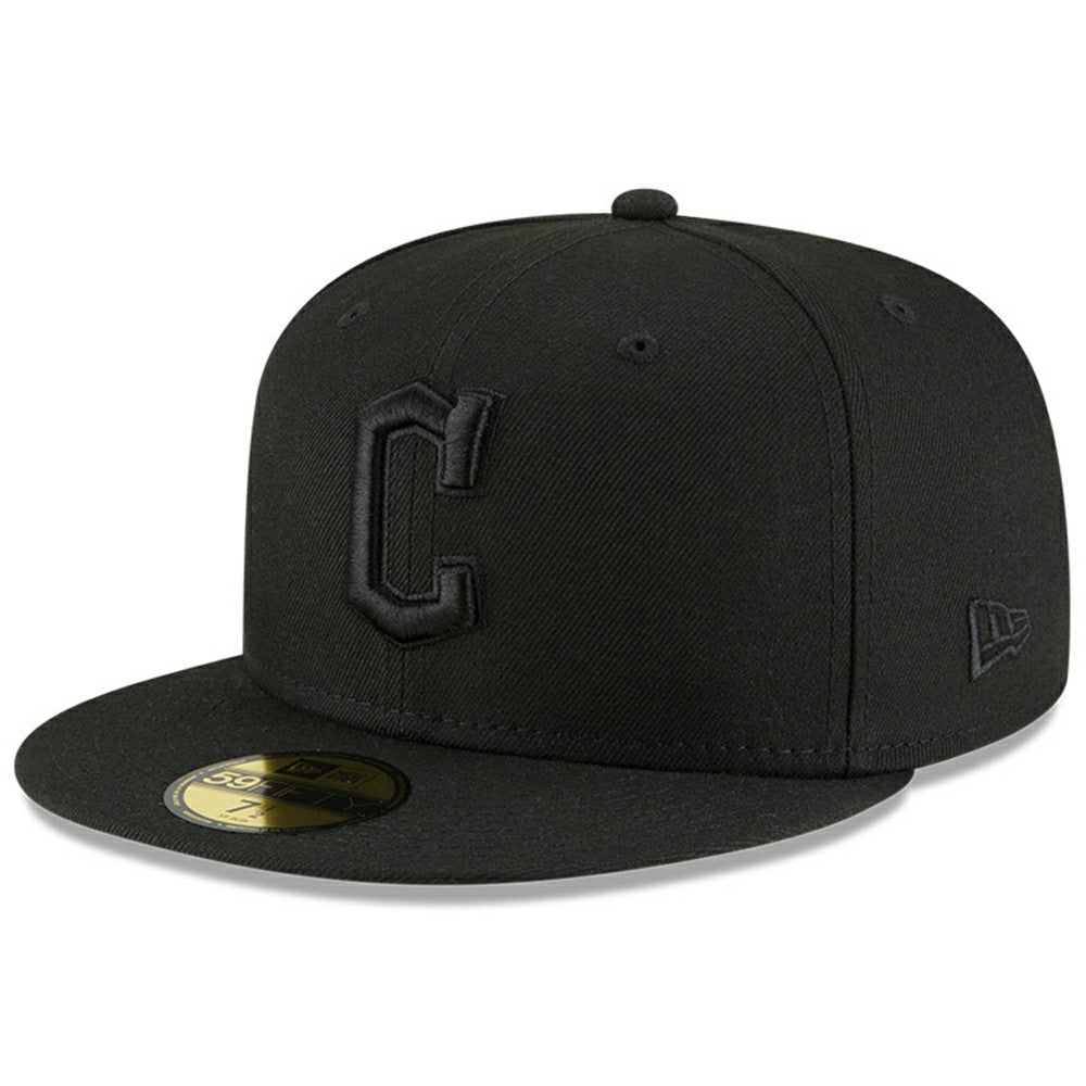 Cleveland Guardians New Era 59FIFTY Fitted Hat - Black/Black Hats