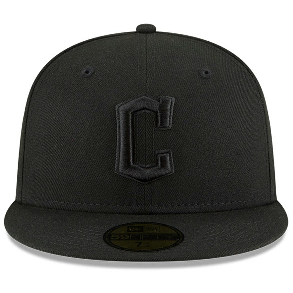 Cleveland Guardians New Era 59FIFTY Fitted Hat - Black/Black Hats