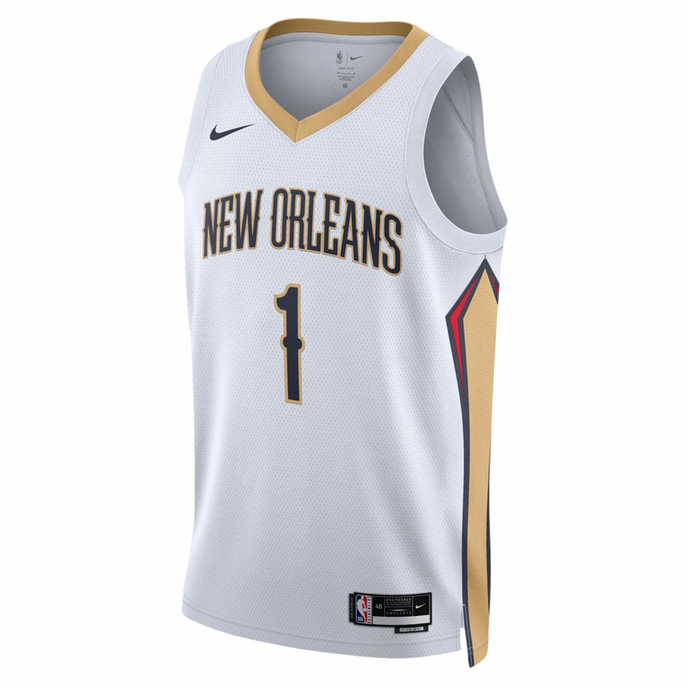 Zion Williamson New Orleans Pelicans Unisex Swingman Jersey Association Edition White