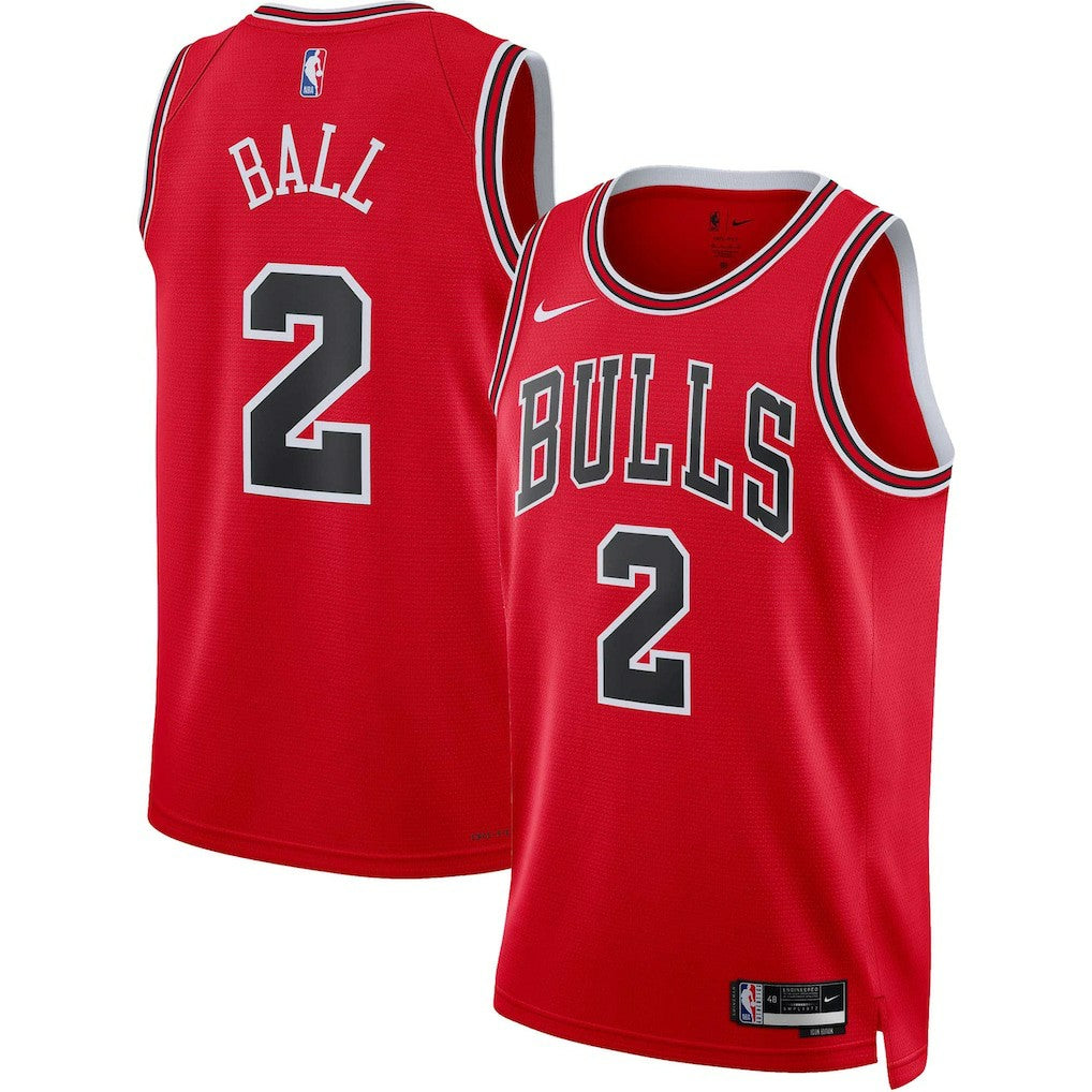 Lonzo Ball Chicago Bulls Unisex Swingman Jersey Icon Editi- Red