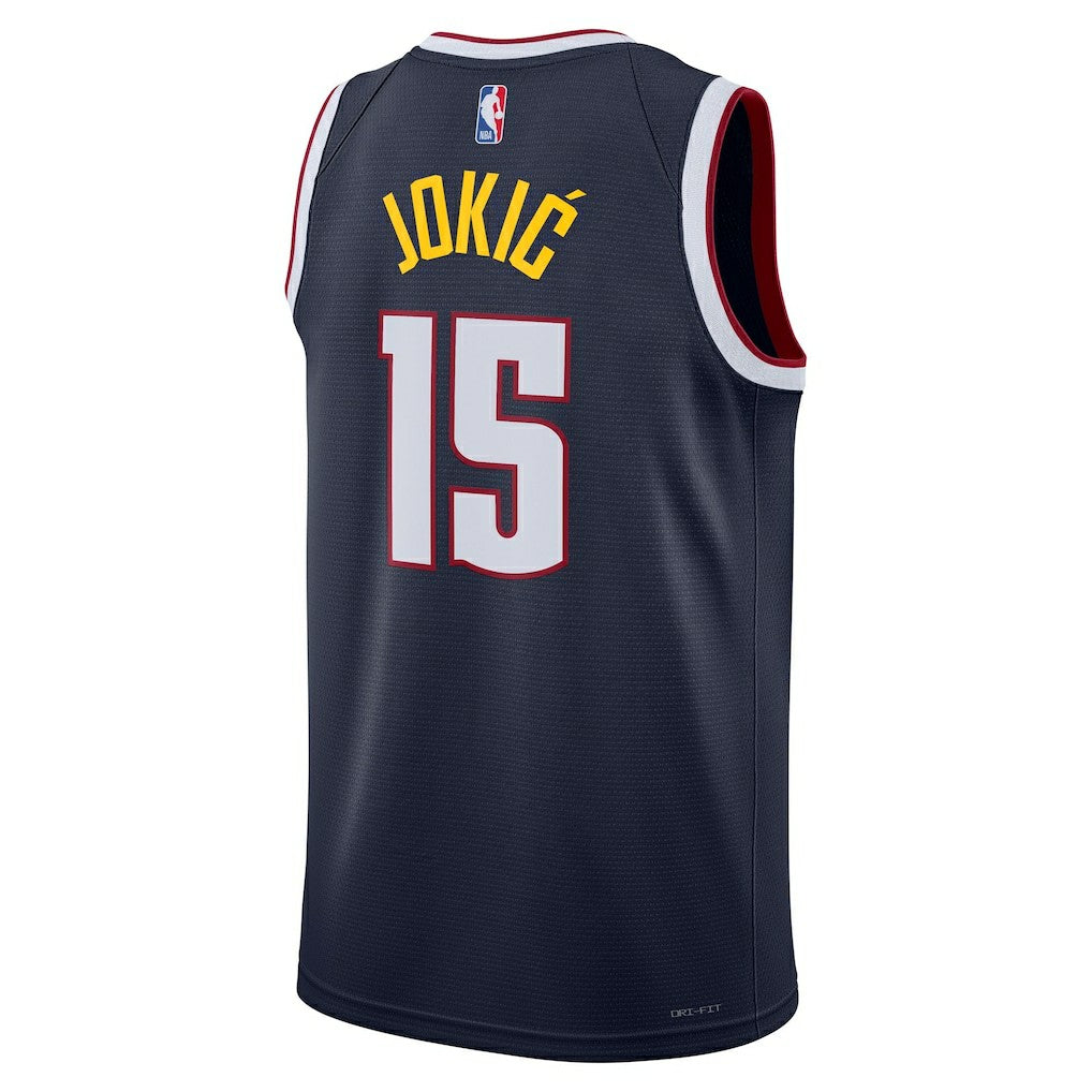 Nikola Jokic Denver Nuggets Unisex Swingman Jersey Icon Editi- Navy