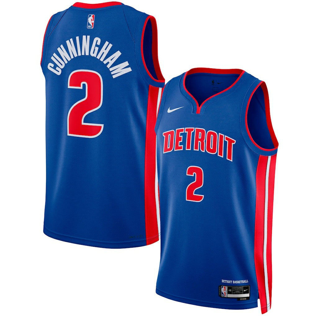 Cade Cunningham Detroit Pistons Unisex Swingman Jersey Icon Edition Blue