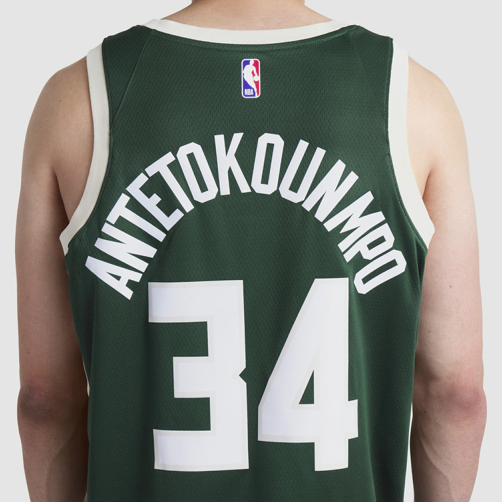Giannis Antetokounmpo Milwaukee Bucks Unisex Swingman Jersey Icon Edition Hunter Green