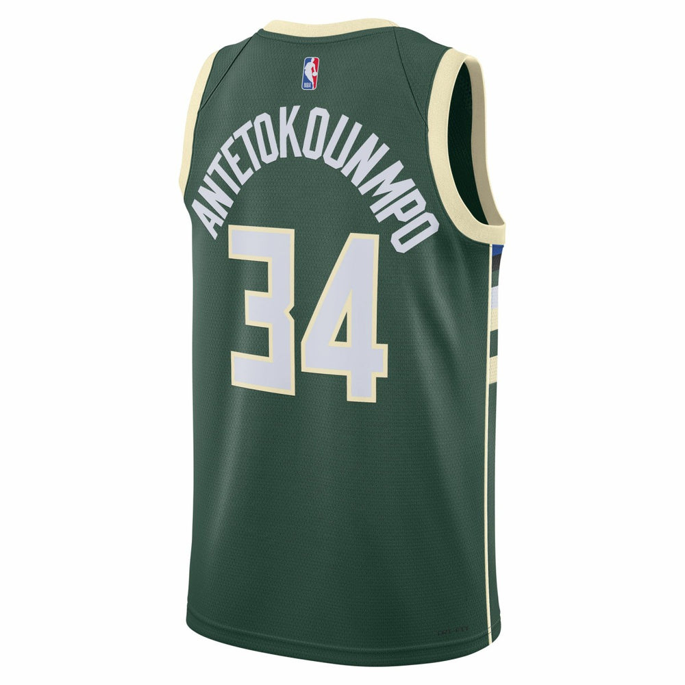 Giannis Antetokounmpo Milwaukee Bucks Unisex Swingman Jersey Icon Edition Hunter Green
