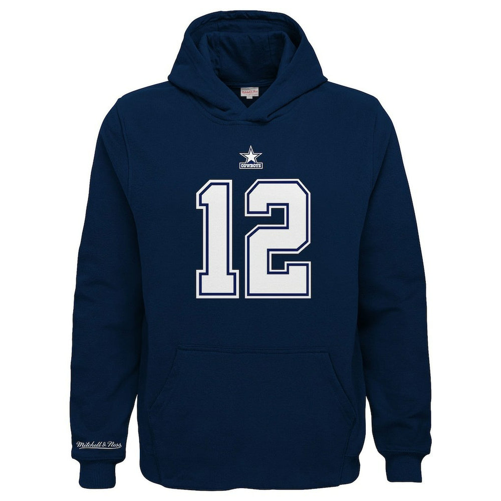 Dallas Cowboys Youth Retired Player Name & Number Pullover Hoodie Navy