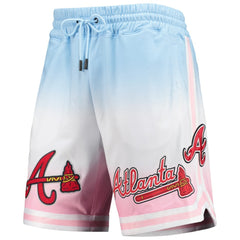 Atlanta Braves Pro Standard Team Logo Pro Ombre Shorts - Blue/Pink Shorts