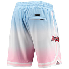 Atlanta Braves Pro Standard Team Logo Pro Ombre Shorts - Blue/Pink Shorts