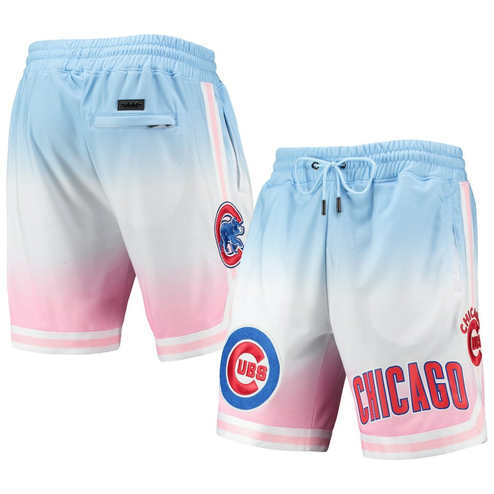 Chicago Cubs Pro Standard Team Logo Pro Ombre Shorts - Blue/Pink Shorts
