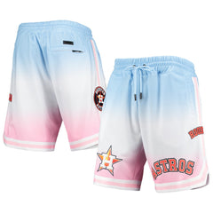 Houston Astros Pro Standard Team Logo Pro Ombre Shorts - Blue/Pink Shorts