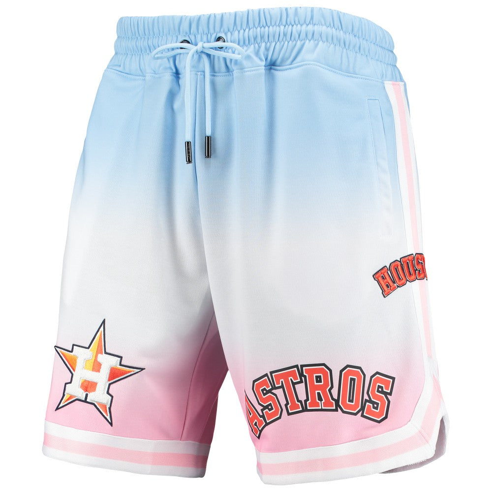 Houston Astros Pro Standard Team Logo Pro Ombre Shorts - Blue/Pink Shorts