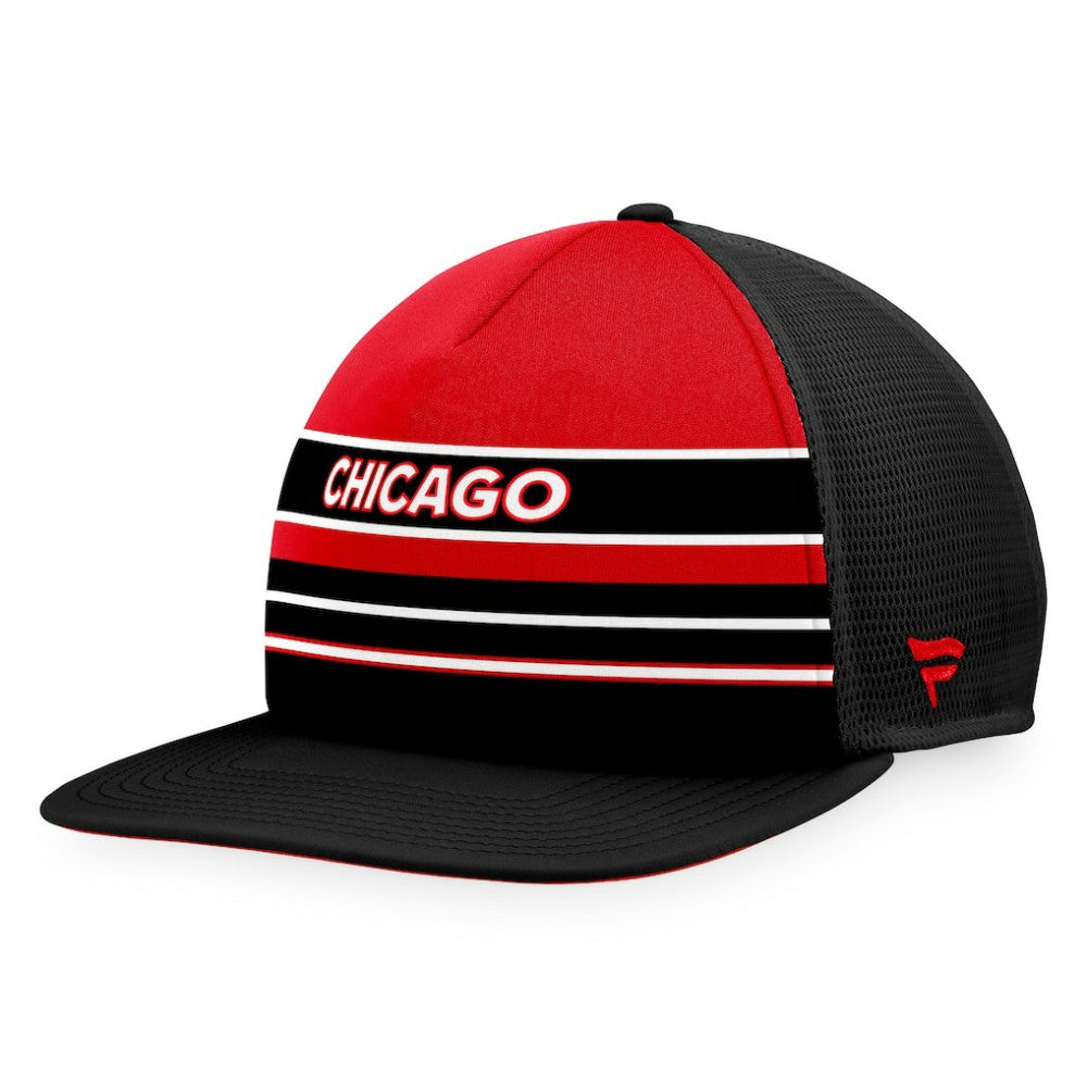 NHL Chicago Blackhawks Fanatics Special Edition 2.0 Trucker Snapback Adjustable Hat - Red/Black