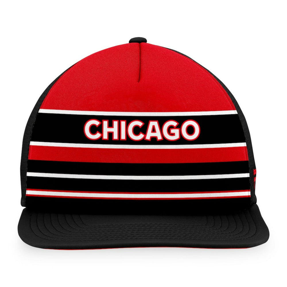 NHL Chicago Blackhawks Fanatics Special Edition 2.0 Trucker Snapback Adjustable Hat - Red/Black