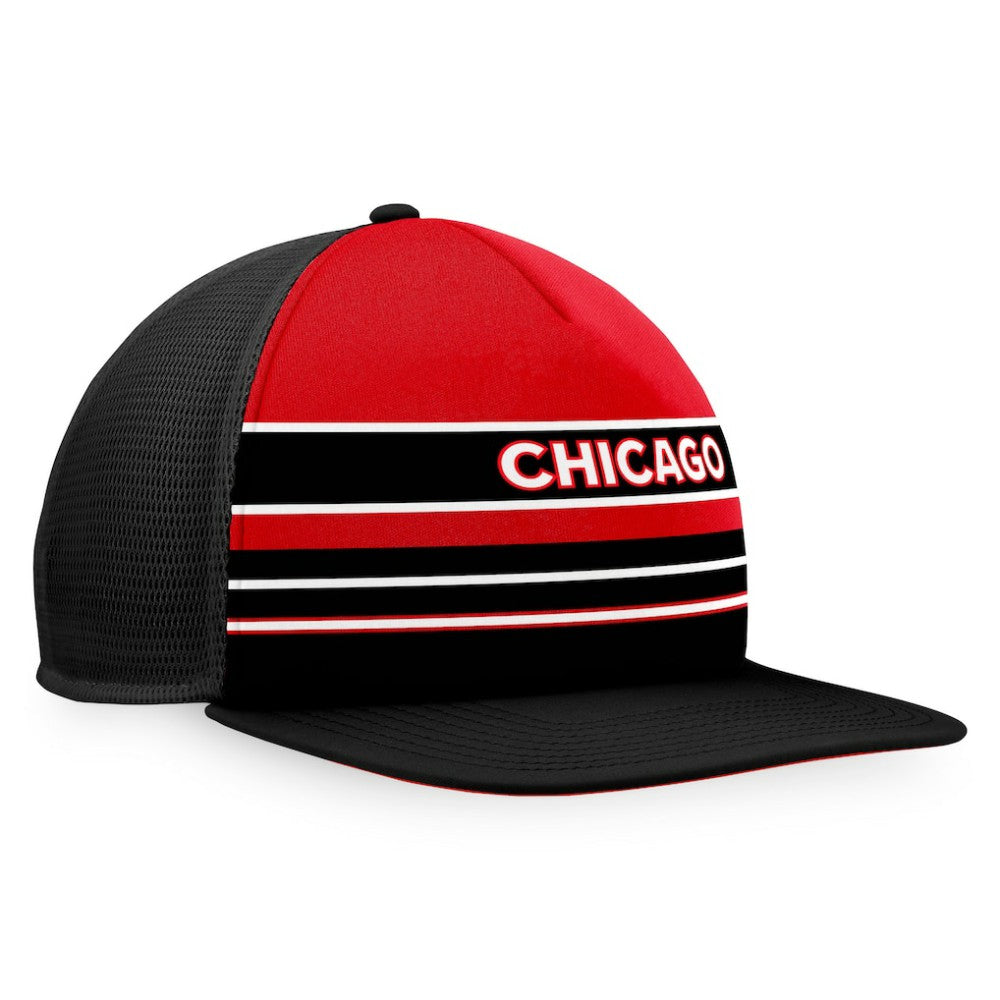 NHL Chicago Blackhawks Fanatics Special Edition 2.0 Trucker Snapback Adjustable Hat - Red/Black