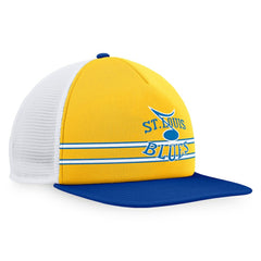 NHL St. Louis Blues Fanatics Special Edition 2.0 Trucker Snapback Adjustable Hat - Gold/Blue