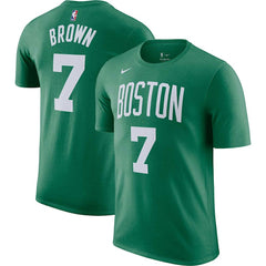 Jaylen Brown Boston Celtics Icon 2022/23 Name & Number T-Shirt Kelly Green