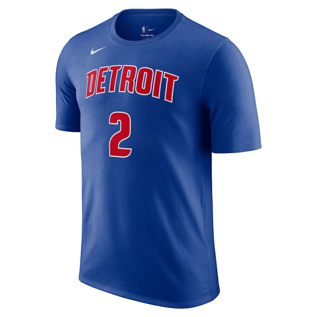 Cade Cunningham Detroit Pistons Icon 2022/23 Name & Number T-Shirt Blue