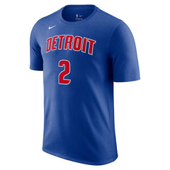 Cade Cunningham Detroit Pistons Icon 2022/23 Name & Number T-Shirt Blue