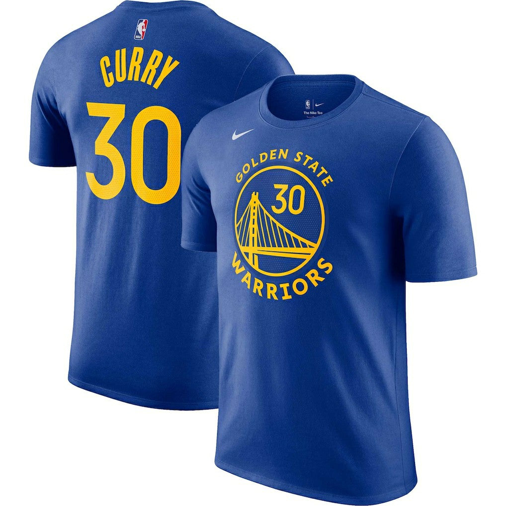Stephen Curry Golden State Warriors Icon 2022/23 Name & Number T-Shirt Royal