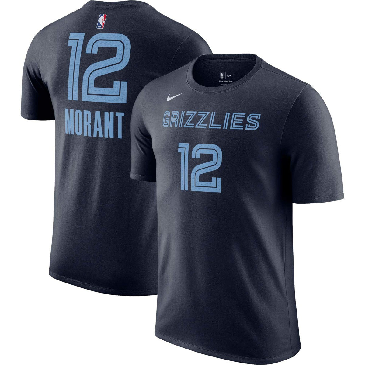 Ja Morant Memphis Grizzlies Icon 2022/23 Name & Number T-Shirt Navy