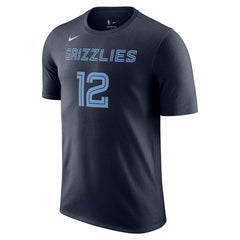 Ja Morant Memphis Grizzlies Icon 2022/23 Name & Number T-Shirt Navy