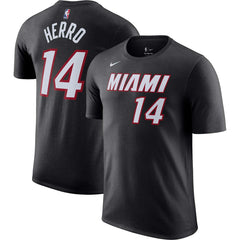 Tyler Herro Miami Heat Icon 2022/23 Name & Number T-Shirt Black