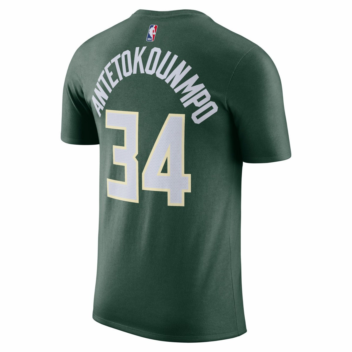 Giannis Antetokounmpo Milwaukee Bucks Icon 2022/23 Name & Number T-Shirt Hunter Green