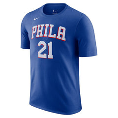Joel Embiid Philadelphia 76ers Icon 2022/23 Name & Number T-Shirt Royal