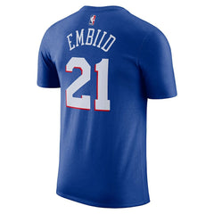 Joel Embiid Philadelphia 76ers Icon 2022/23 Name & Number T-Shirt Royal