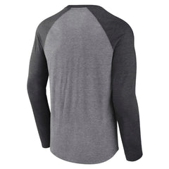 NHL Calgary Flames Fanatics Special Edition Long Sleeve Tri-Blend Raglan T-Shirt - Heather Gray