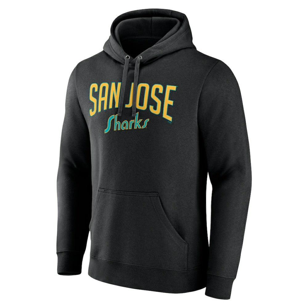 NHL San Jose Sharks Fanatics Special Edition 2.0 Wordmark Pullover Hoodie - Black