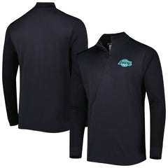 Los Angeles Lakers Levelwear Nano Engineered Knit Fabric Quarter-Zip Jacket Black
