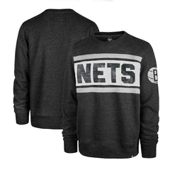 Brooklyn Nets '47 Tribeca Emerson Pullover Sweatshirt Heather Black