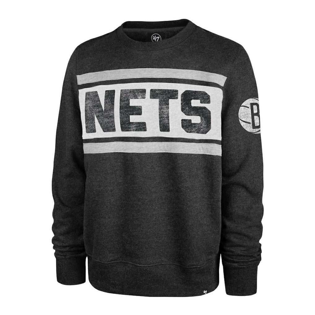 Brooklyn Nets '47 Tribeca Emerson Pullover Sweatshirt Heather Black