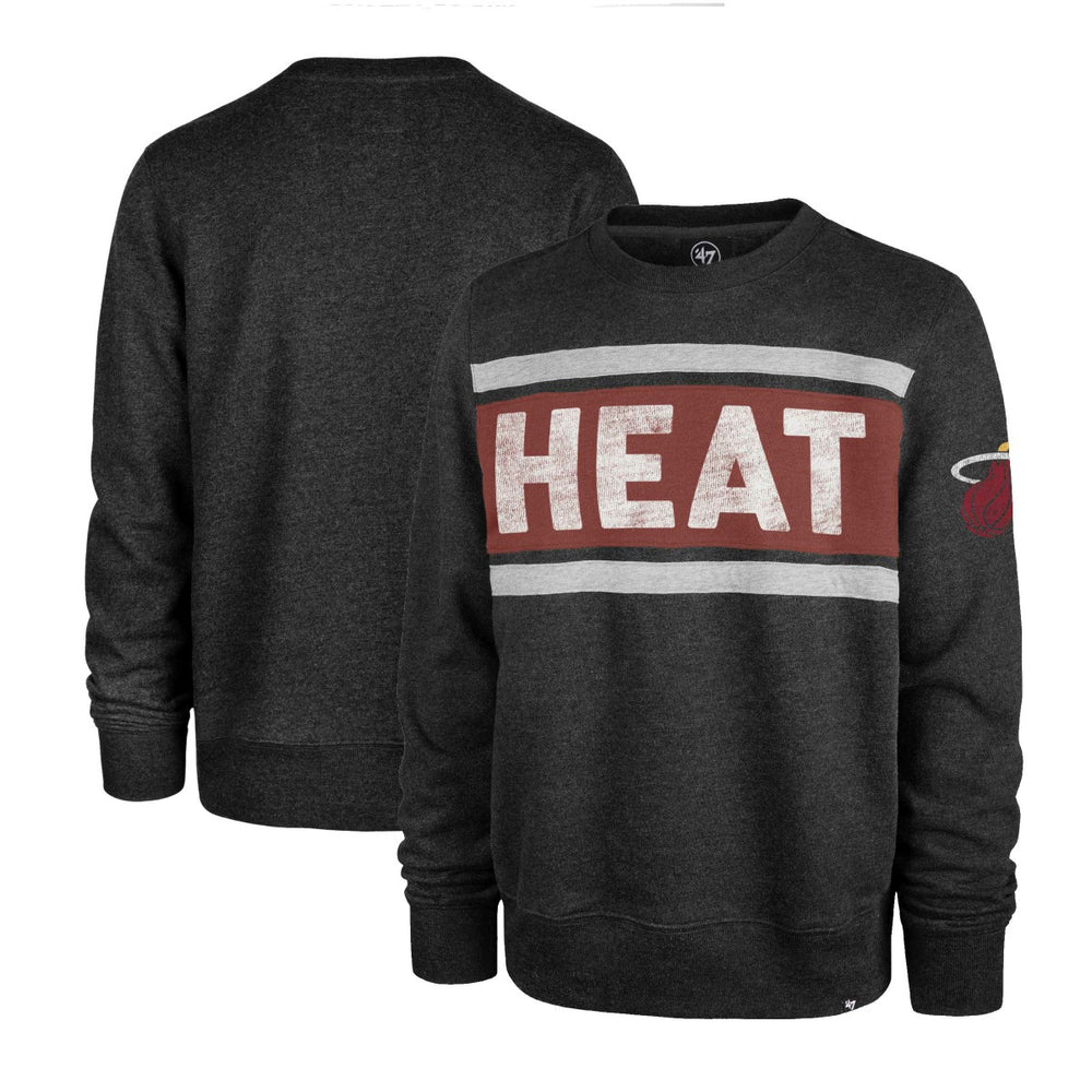 Miami Heat '47 Tribeca Emerson Pullover Sweatshirt Heather Black